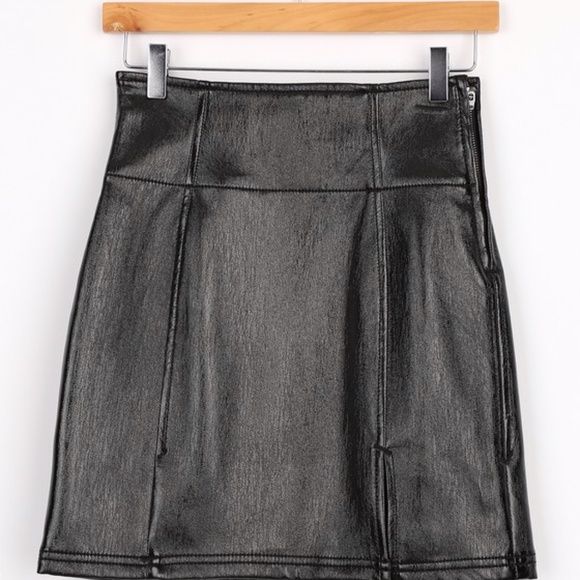 Free People Coated Mini Skirt - Picture 2 of 7